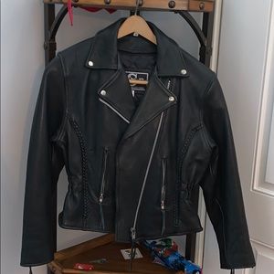 Leather Motorcycle jacket worn once